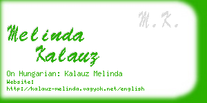 melinda kalauz business card